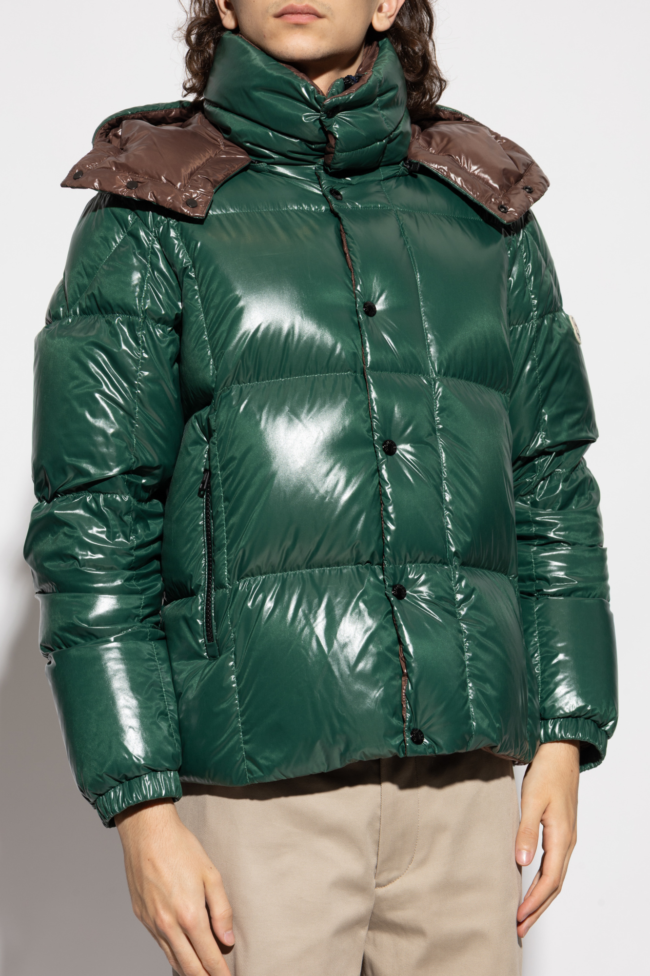 ★モンクレール　ALEXANDRITE　超美品　ライトグリーン　3★ Moncler Genius 3 Grenoble Velvet Hooded Down Jacket Green Size 5